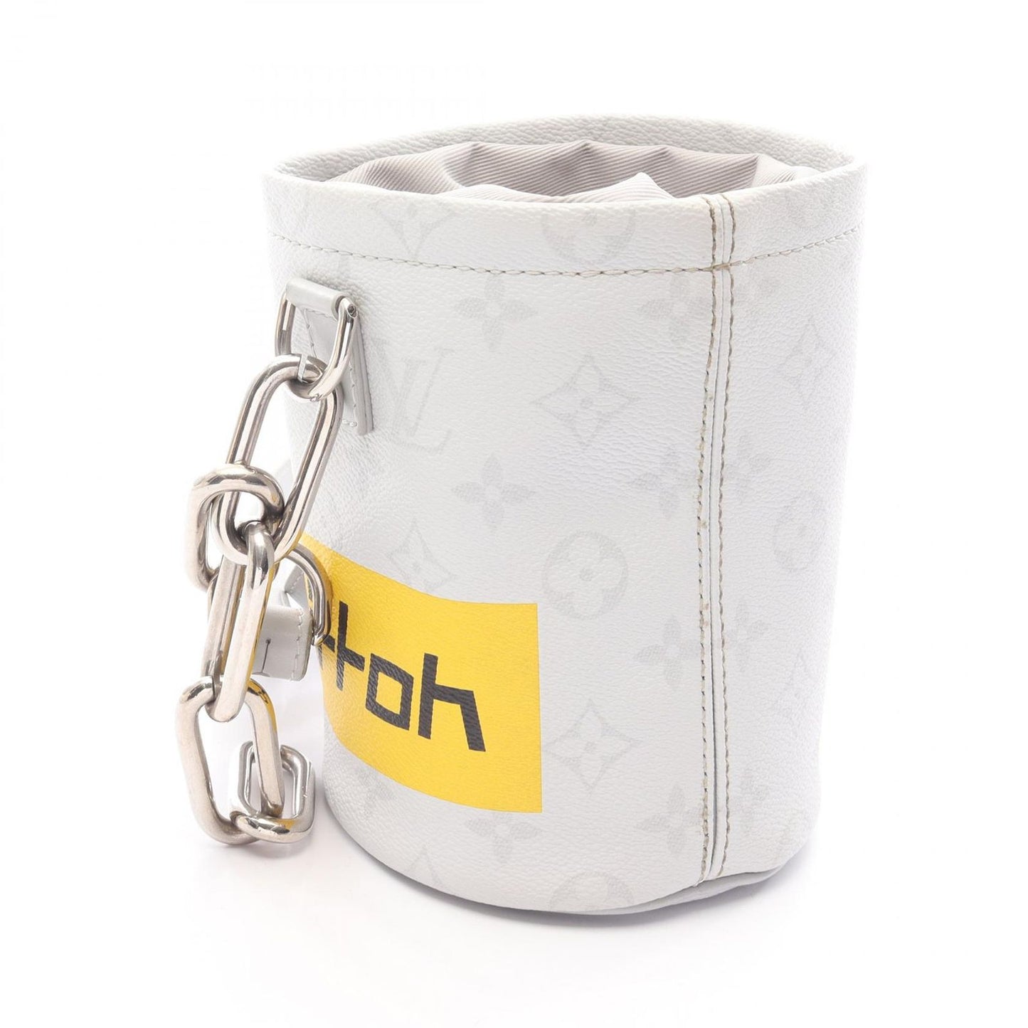 Louis Vuitton Shoulder Bag Chalk Nano Canvas Leather — view 2