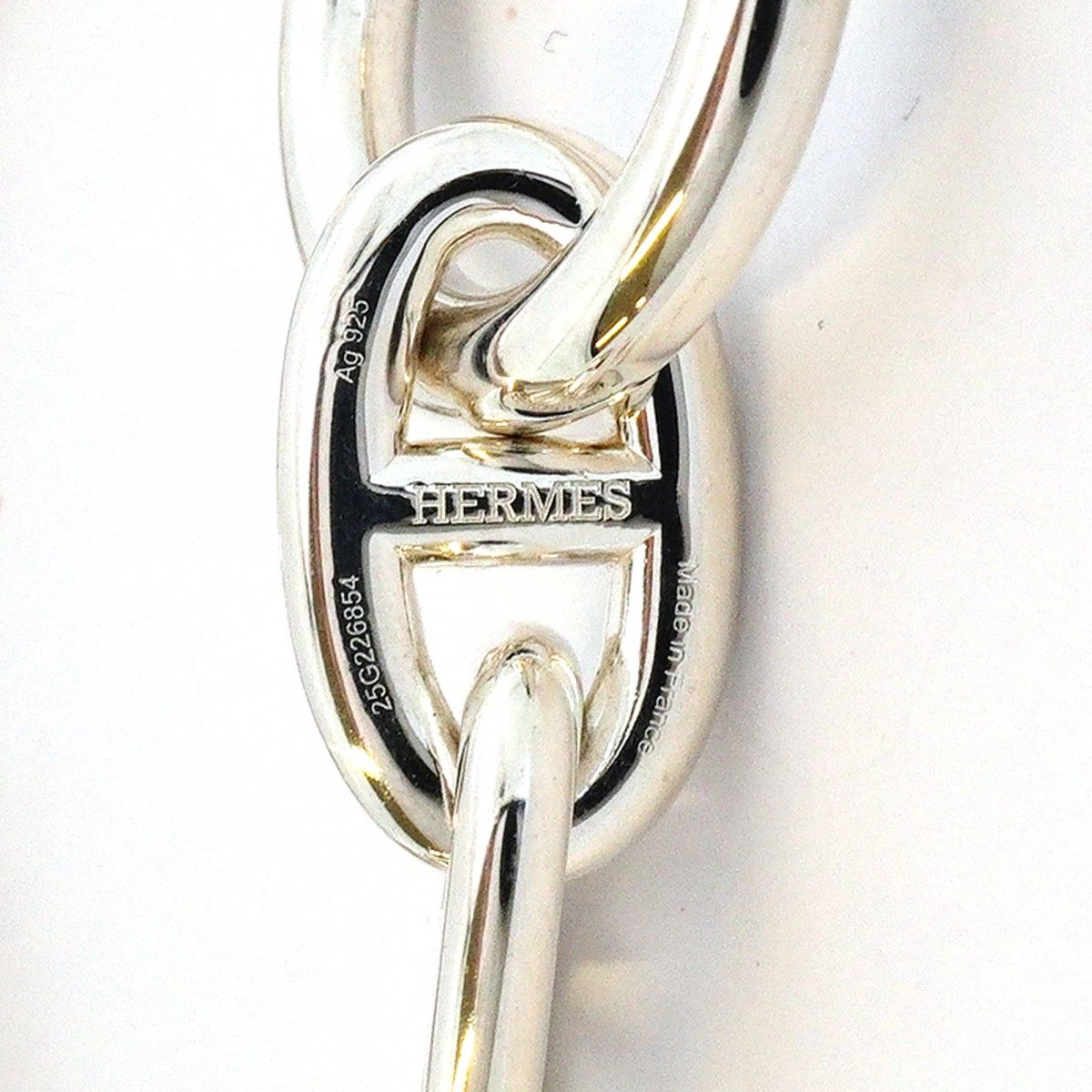 Hermes Bracelet Chaine D'ancre MM 925 Sterling Silver — view 5