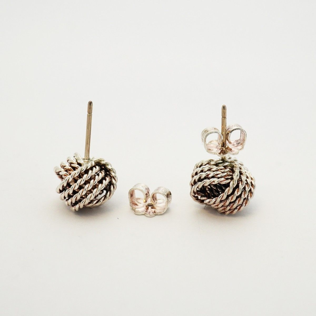Tiffany & Co Earrings Somerset Mesh 925 Sterling Silver — view 3