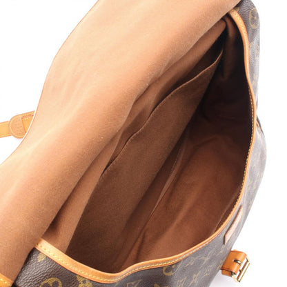 Louis Vuitton Shoulder Bag Saumur 35 Canvas Leather — view 3