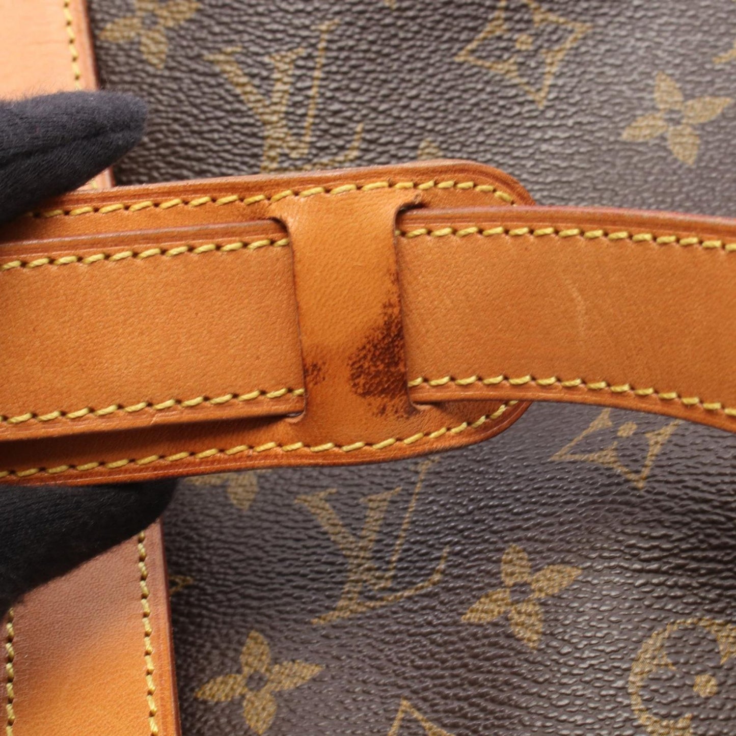 Louis Vuitton Shoulder Bag Saumur 35 Canvas Leather — view 9