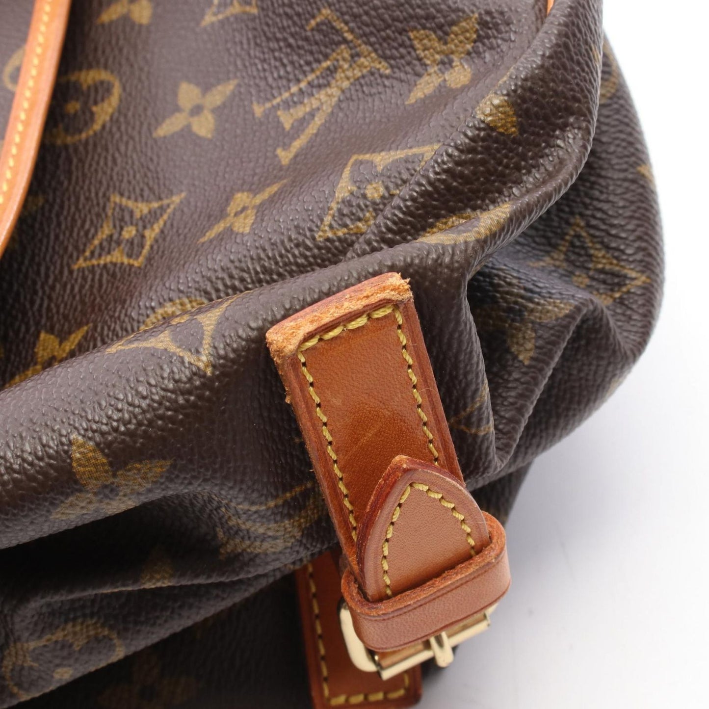 Louis Vuitton Shoulder Bag Saumur 35 Canvas Leather — view 8