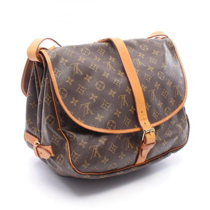 Louis Vuitton Shoulder Bag Saumur 35 Canvas Leather — view 2