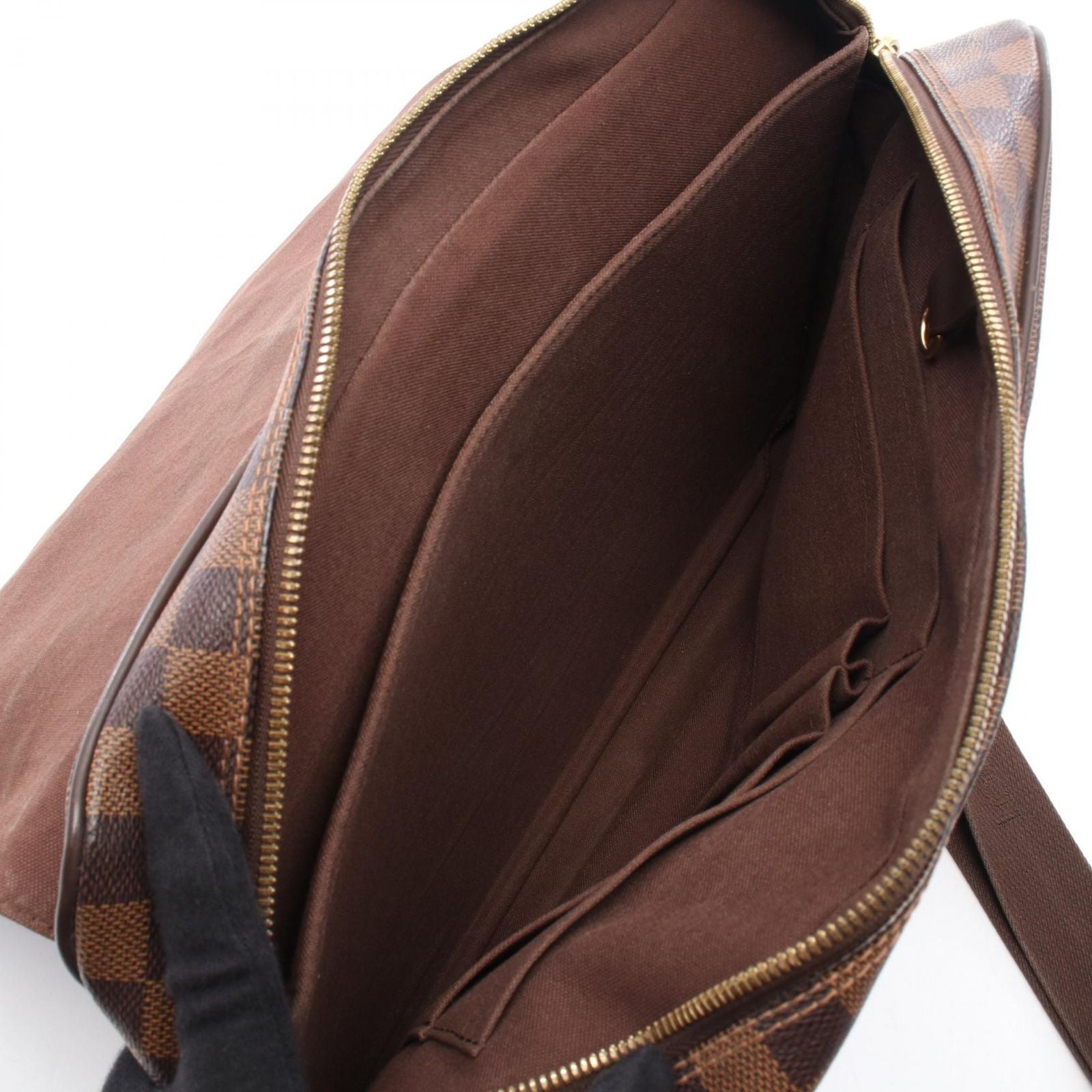 Louis Vuitton Shoulder Bag Shelton GM Canvas Leather — view 3