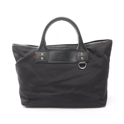 Gucci Tote Sherry Line Black Nylon Leather