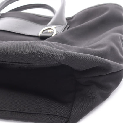 Gucci Tote Sherry Line Black Nylon Leather — view 8