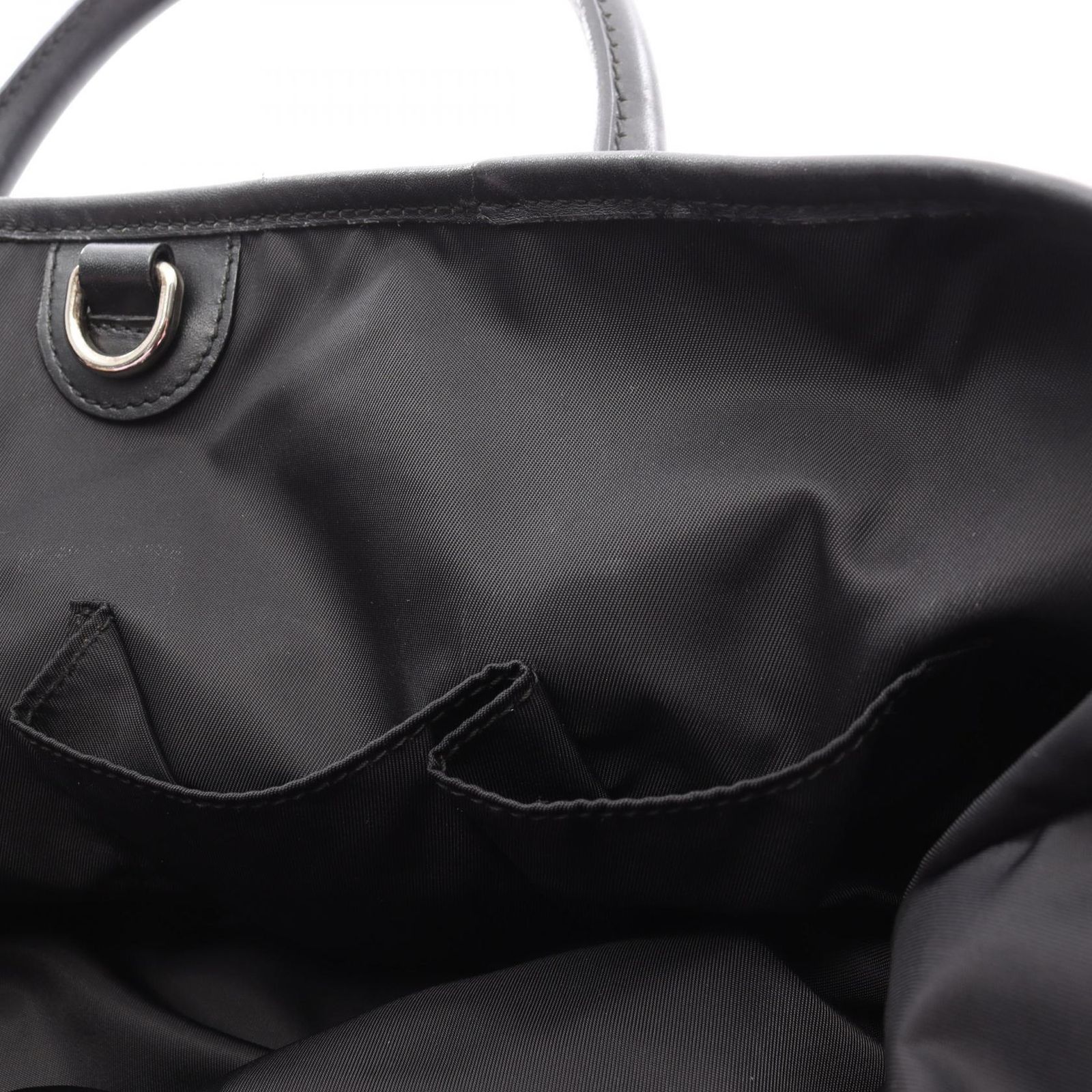 Gucci Tote Sherry Line Black Nylon Leather — view 6