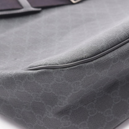 Gucci Shoulder Bag GG Supreme Black Canvas Leather — view 5