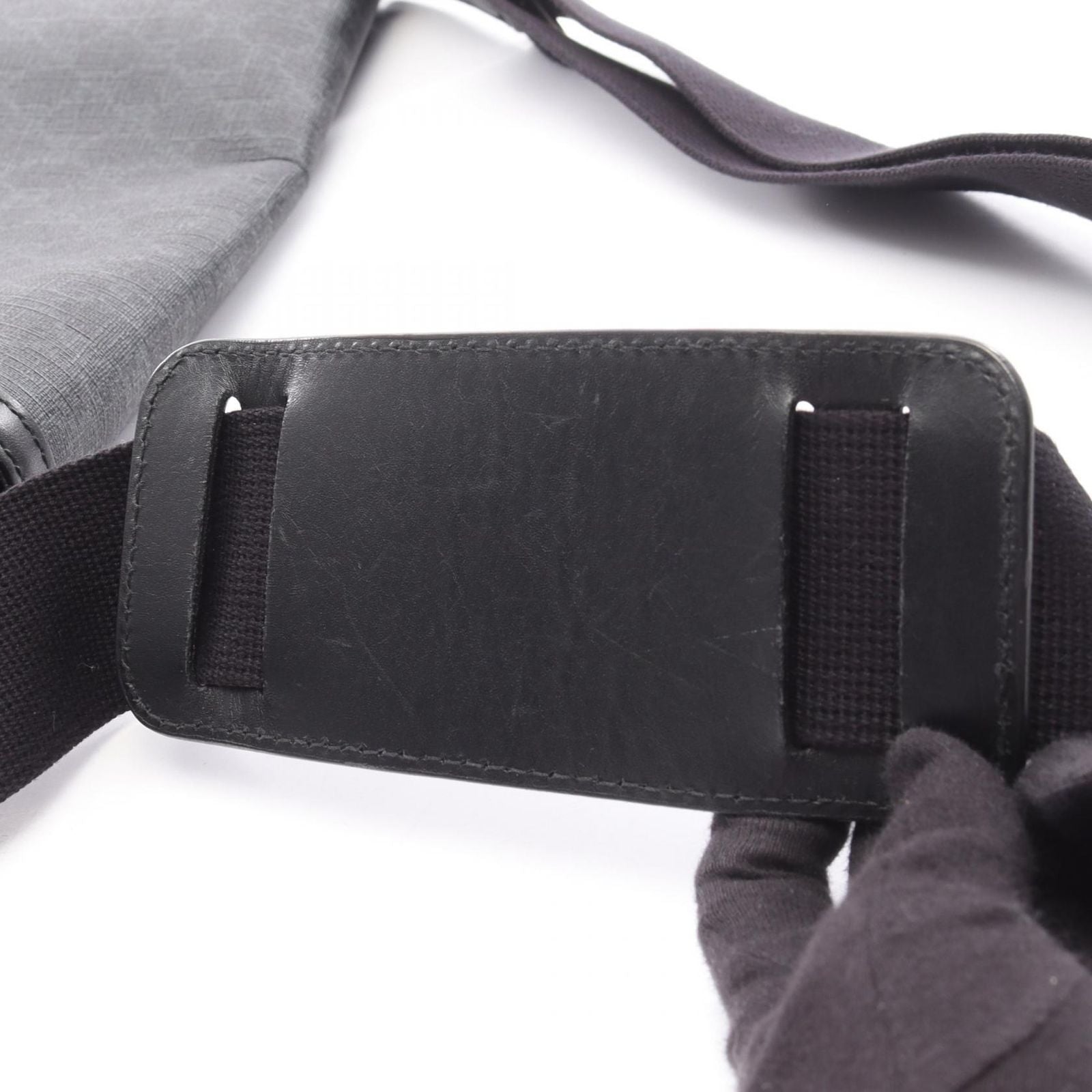 Gucci Shoulder Bag GG Supreme Black Canvas Leather — view 9