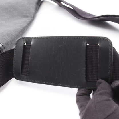 Gucci Shoulder Bag GG Supreme Black Canvas Leather — view 9