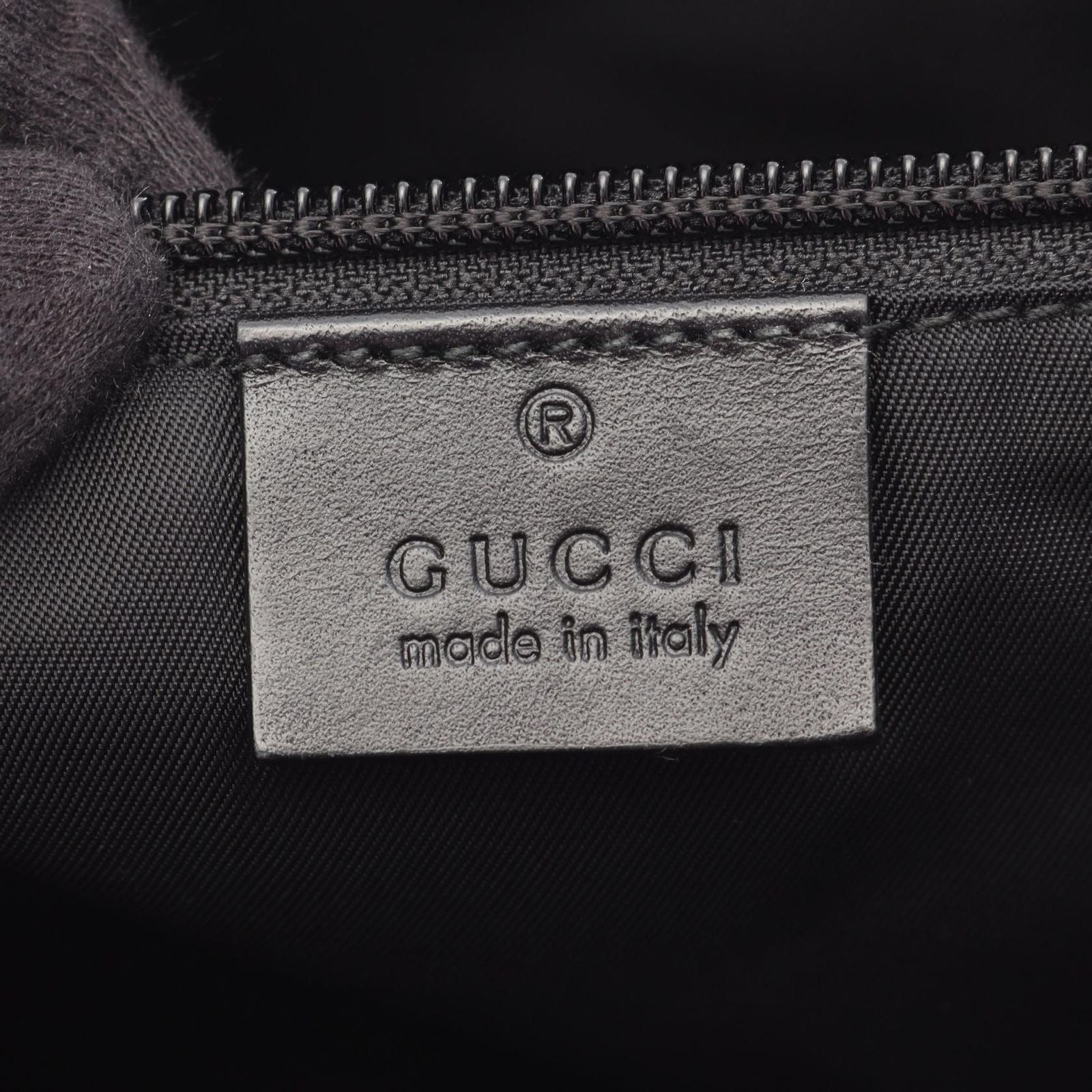 Gucci Shoulder Bag GG Supreme Black Canvas Leather — view 4