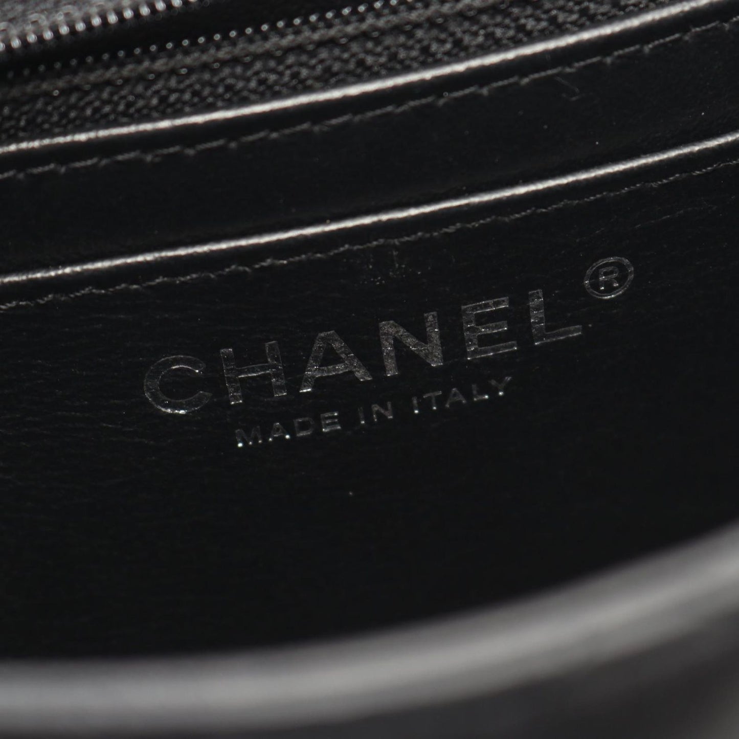 Chanel Shoulder Bag Mini Quilted Black Lambskin Chain — view 4