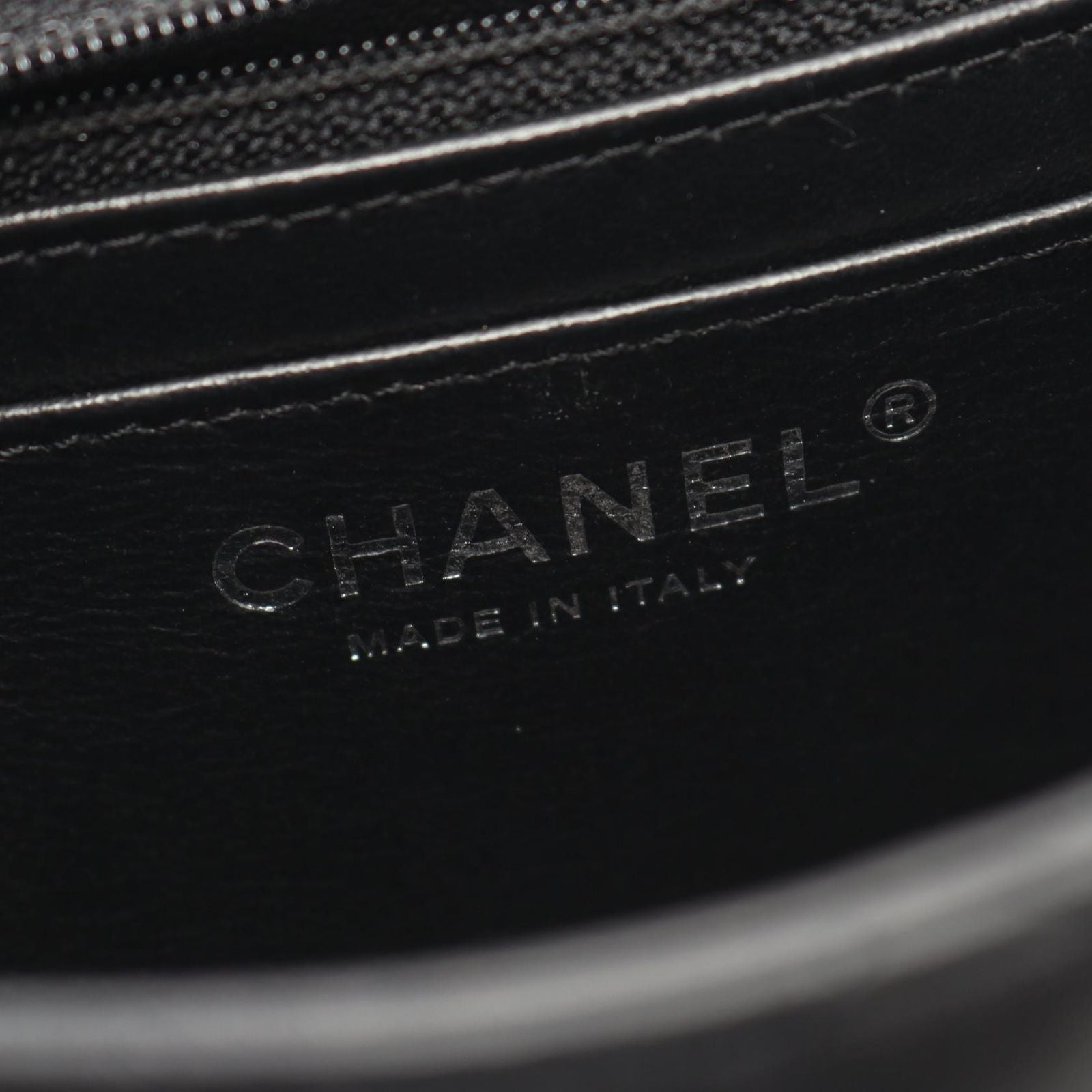 Chanel Shoulder Bag Mini Quilted Black Lambskin Chain — view 4