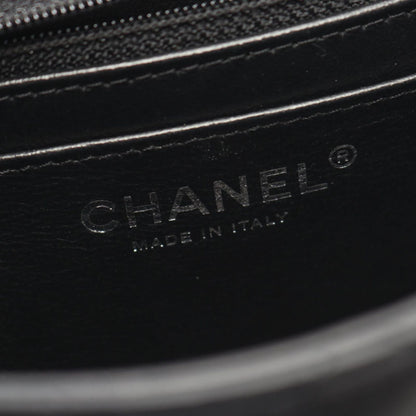 Chanel Shoulder Bag Mini Quilted Black Lambskin Chain — view 4