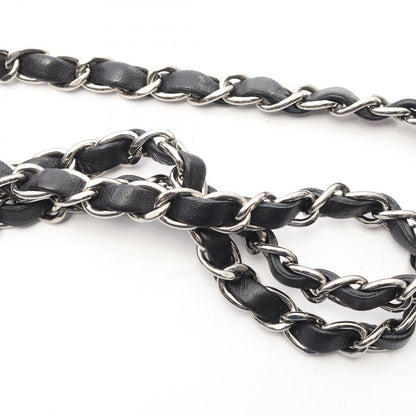 Chanel Shoulder Bag Mini Quilted Black Lambskin Chain — view 9