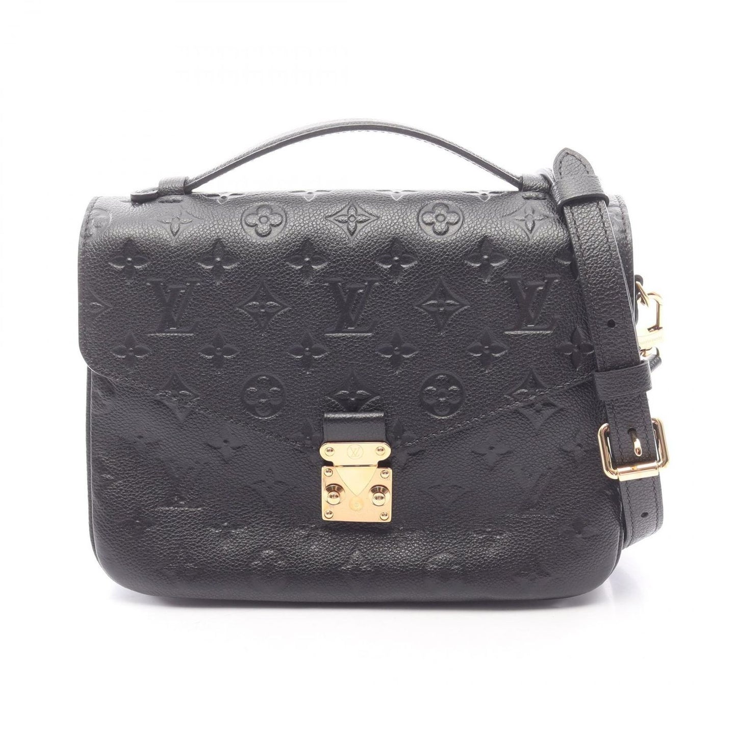 Louis Vuitton Handbag Pochette Metis MM 2-Way Noir Leather