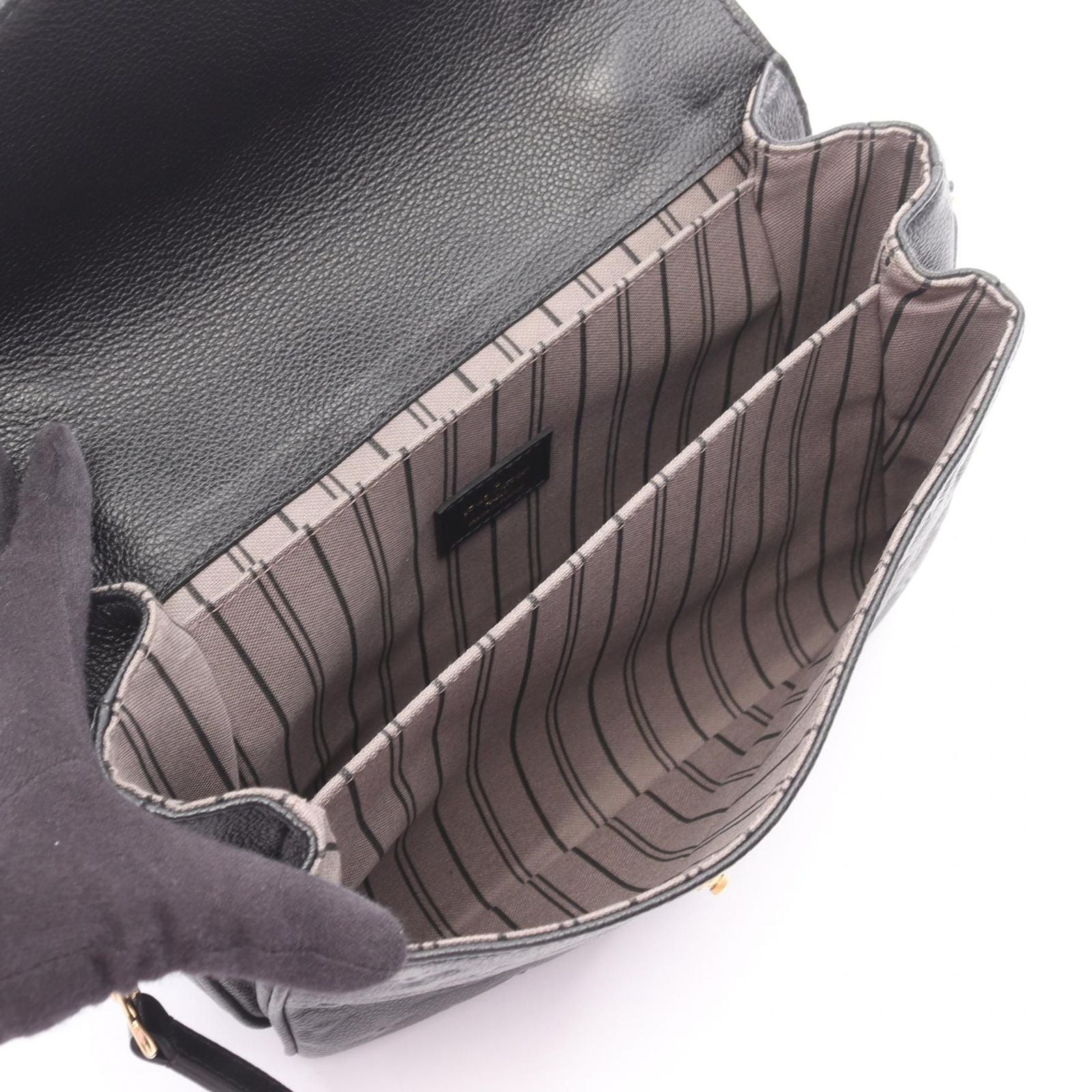 Louis Vuitton Handbag Pochette Metis MM 2-Way Noir Leather — view 3