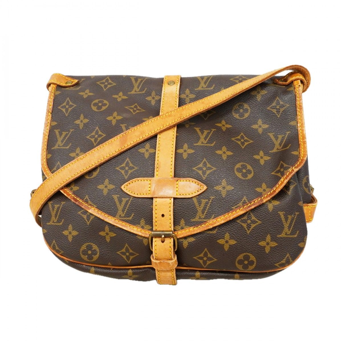 Louis Vuitton Shoulder Bag Monogram Saumur 30 Brown