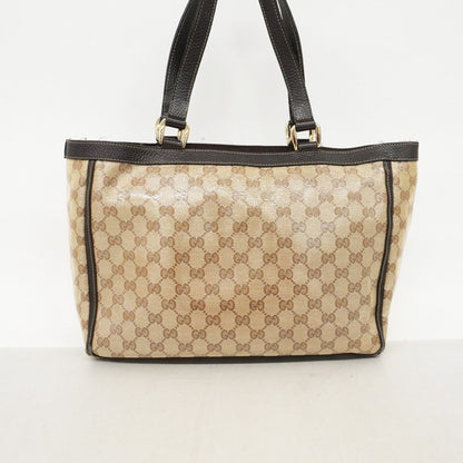 Gucci Tote GG Crystal Abbey Beige Brown Champagne Gold — view 9