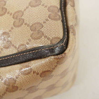 Gucci Tote GG Crystal Abbey Beige Brown Champagne Gold — view 6