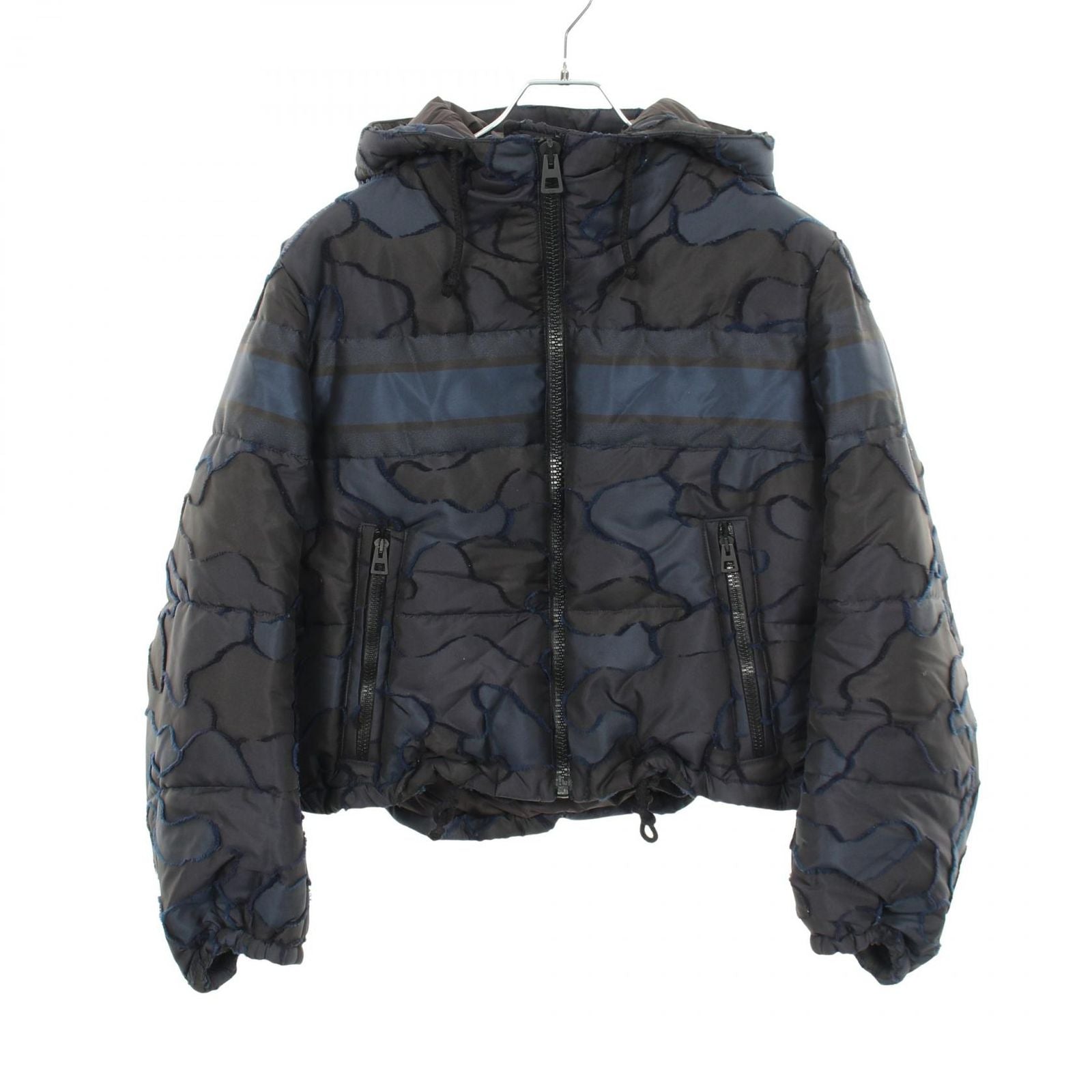 Dior Camouflage Hooded Padded Short Jacket