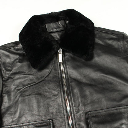 Dior Leather Jacket Zip Up — view 7