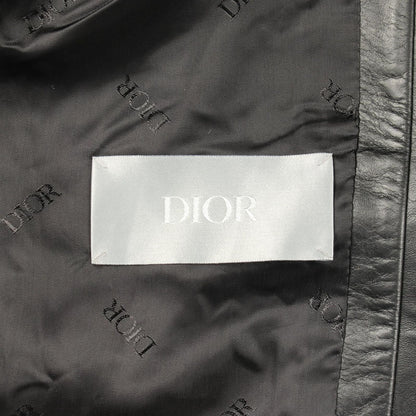 Dior Leather Jacket Zip Up — view 3