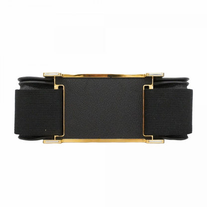 Hermes Shoulder Bag Geta Chevrumisor Black Gold — view 3