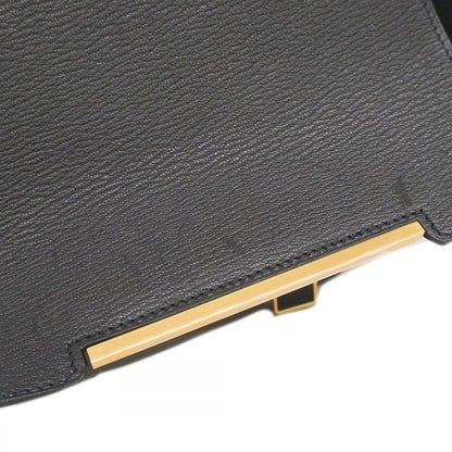 Hermes Shoulder Bag Geta Chevrumisor Black Gold — view 7