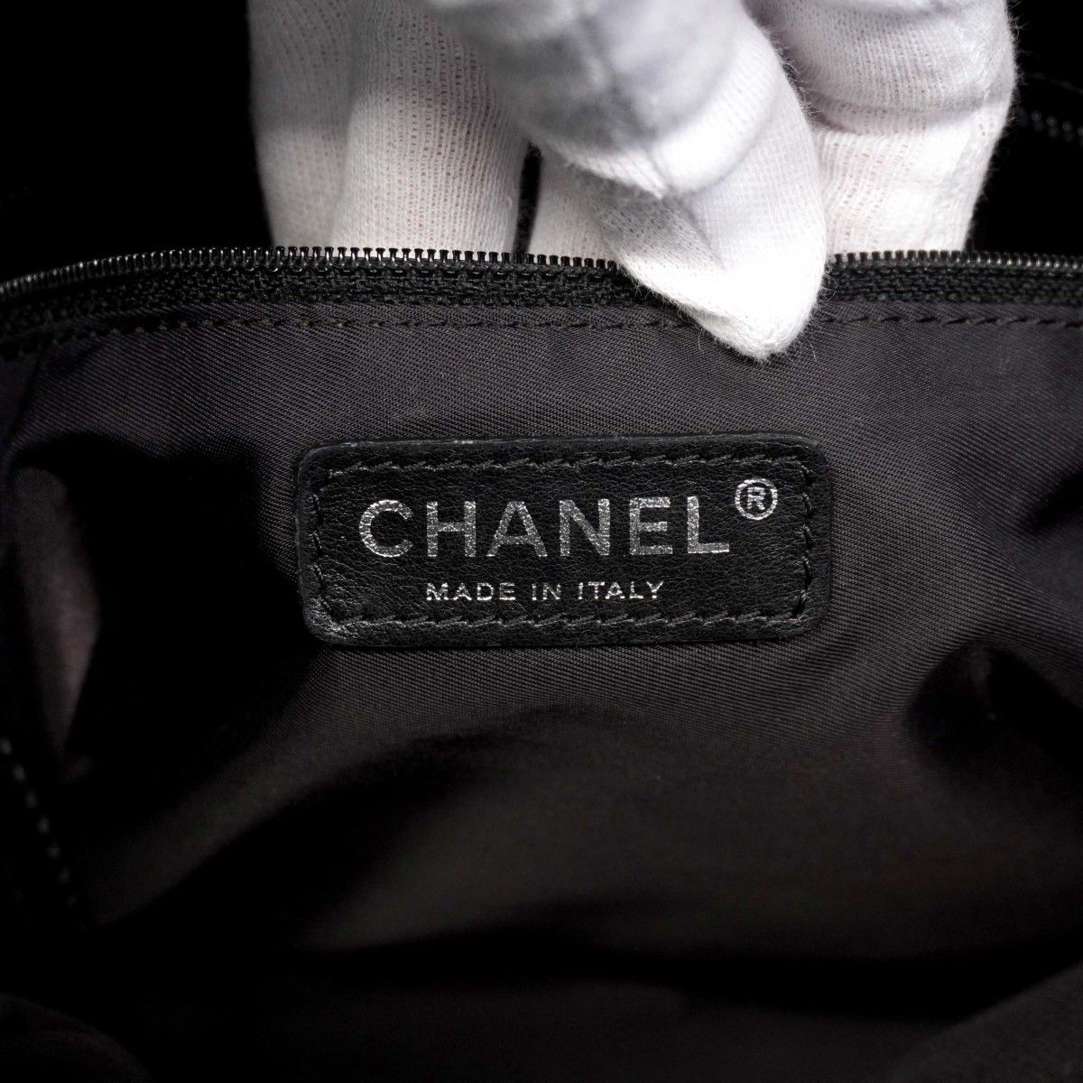 Chanel Tote Paris Biarritz Canvas Black Silver — view 5