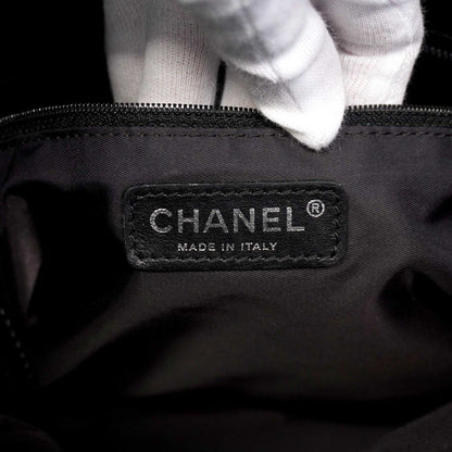 Chanel Tote Paris Biarritz Canvas Black Silver — view 5