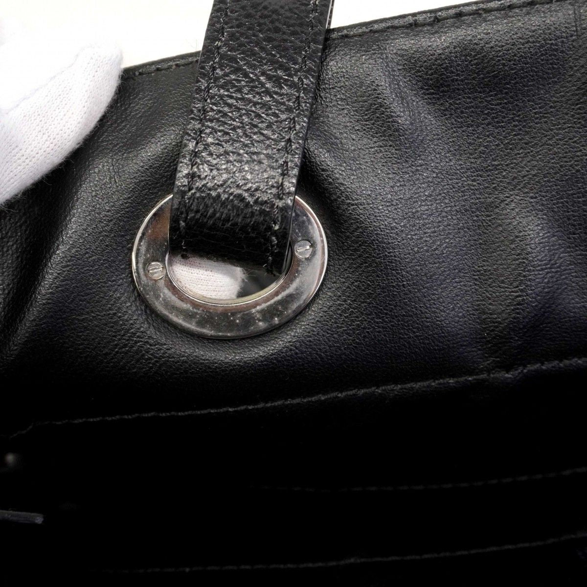 Chanel Tote Paris Biarritz Canvas Black Silver — view 8