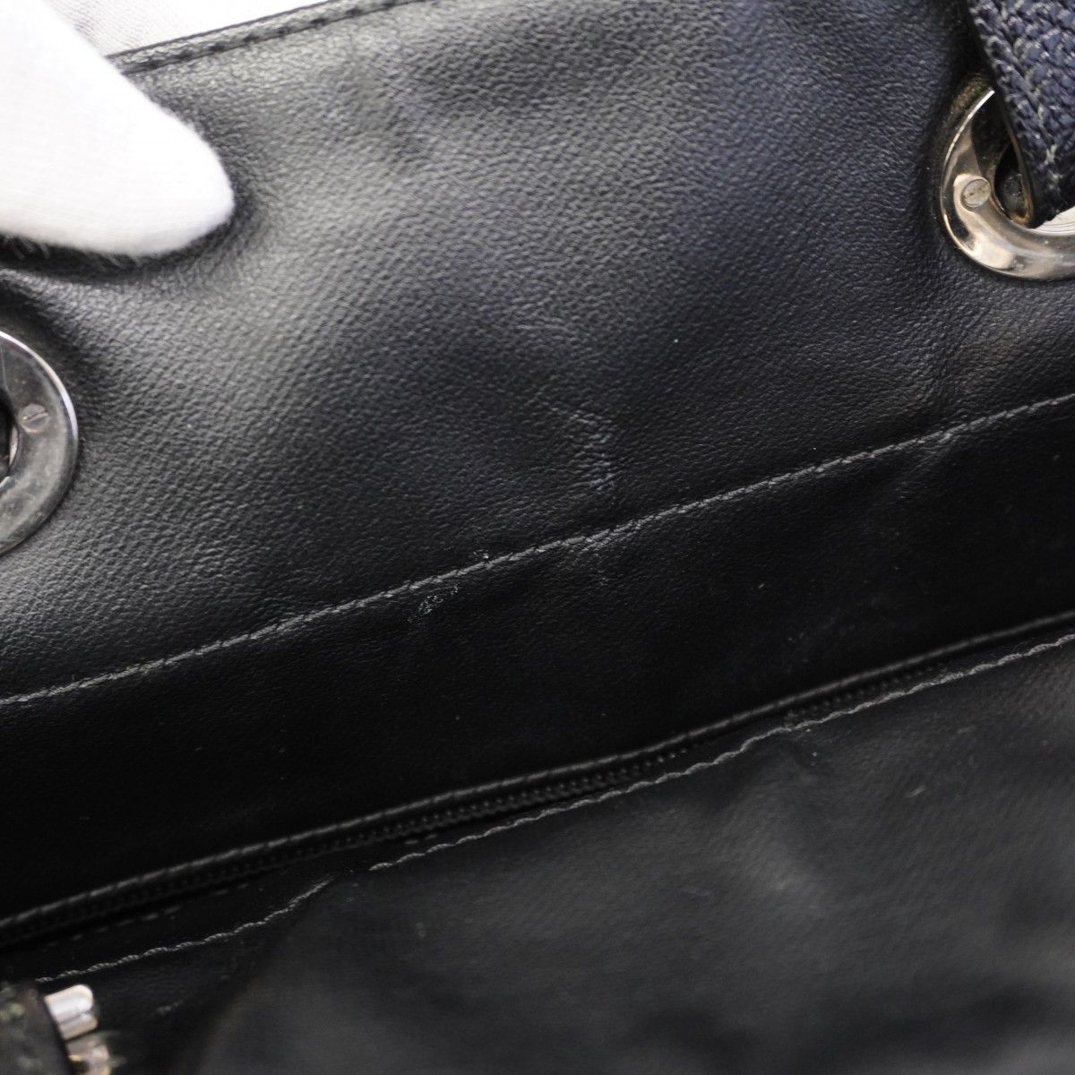Chanel Tote Paris Biarritz Canvas Black Silver — view 7