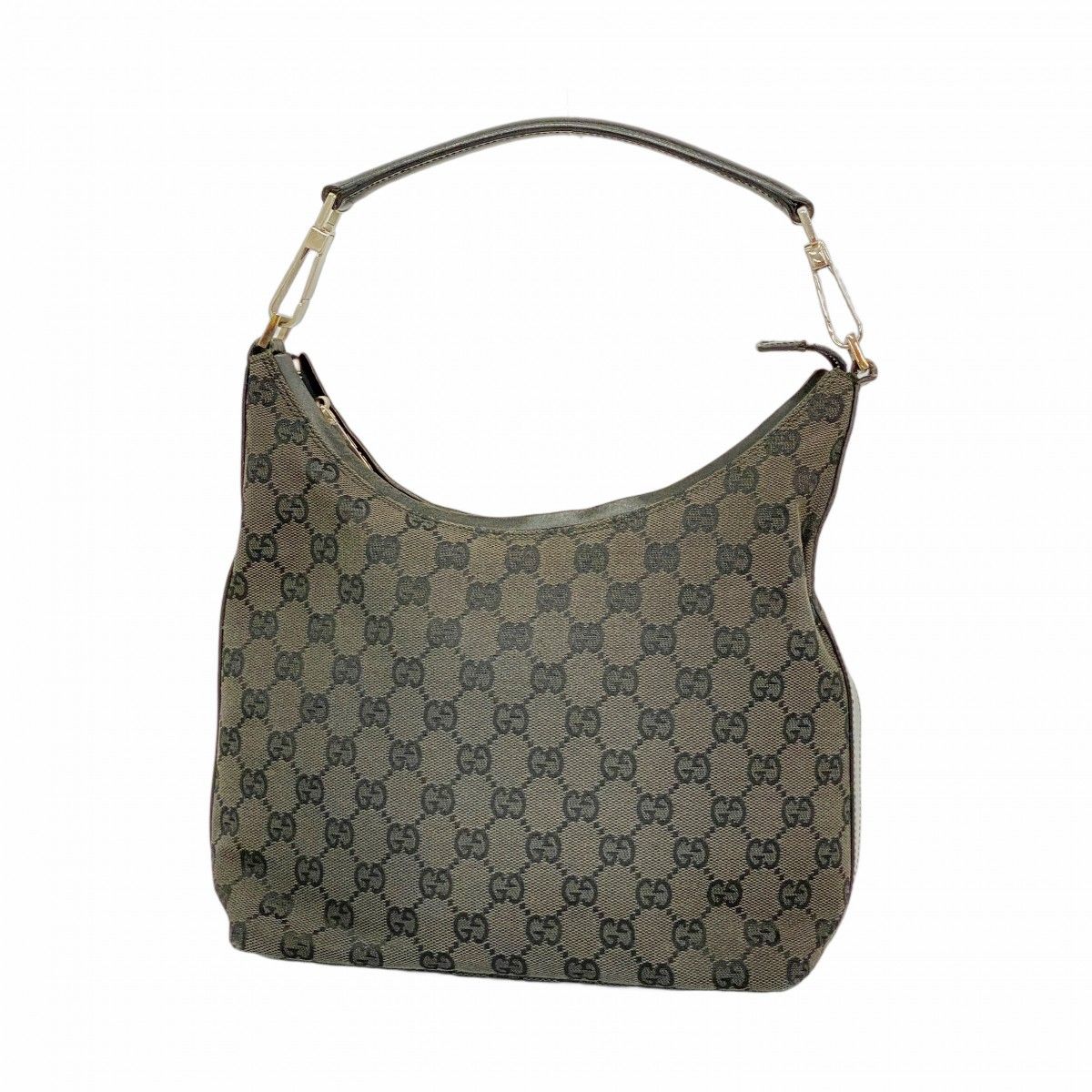 Gucci Shoulder Bag GG Canvas 000 Black Silver