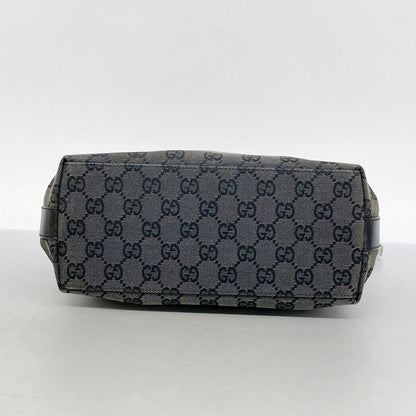 Gucci Shoulder Bag GG Canvas 000 Black Silver — view 3