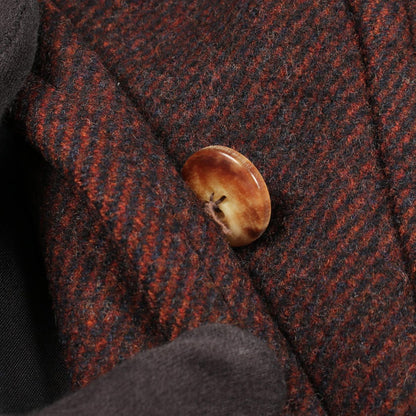 Celine Wool Coat Burgundy — view 8