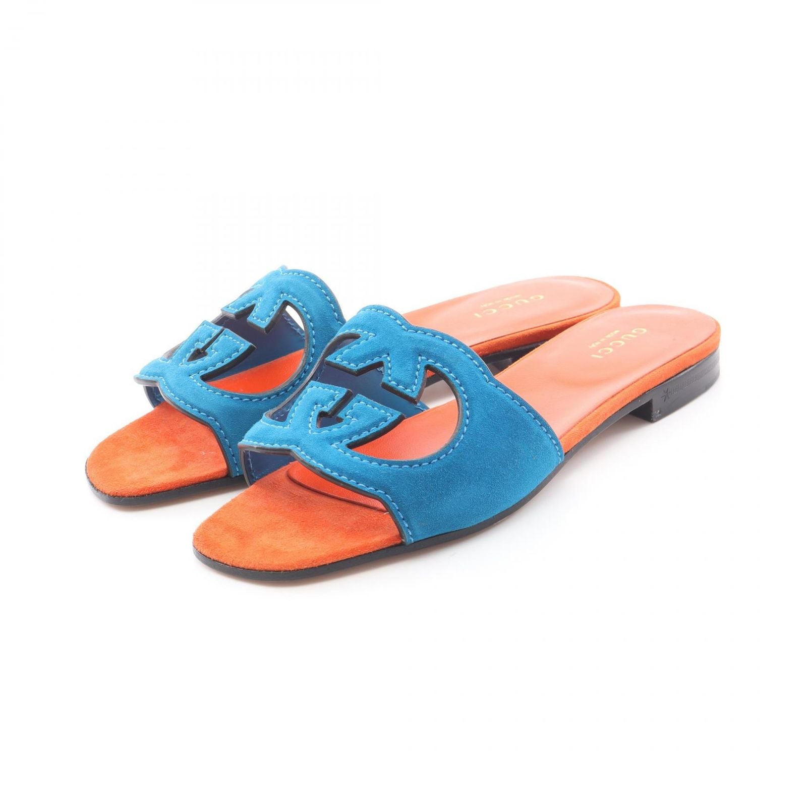 Gucci Sandals Interlocking Suede