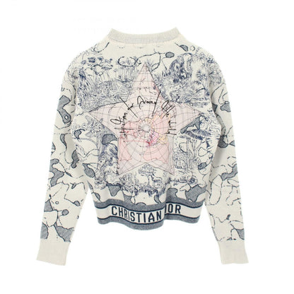 Dior Knit Toile de Jouy Embroidered Wool Sweater — view 2