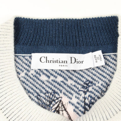 Dior Knit Toile de Jouy Embroidered Wool Sweater — view 3
