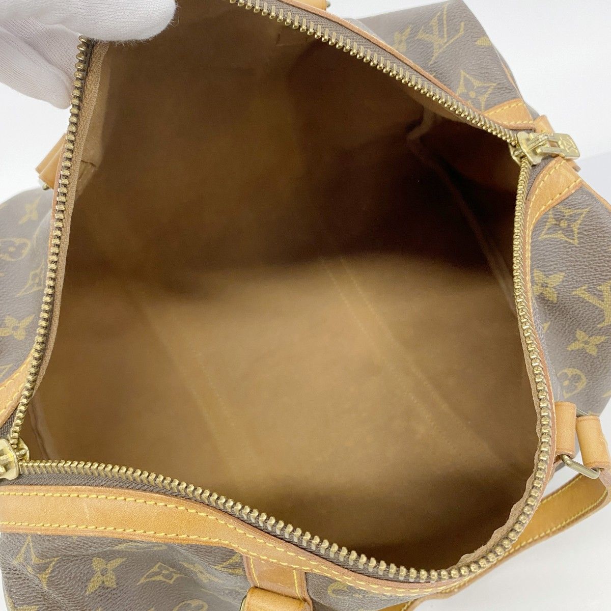 Louis Vuitton Boston Bag Monogram Sac Spool 35 Brown — view 4