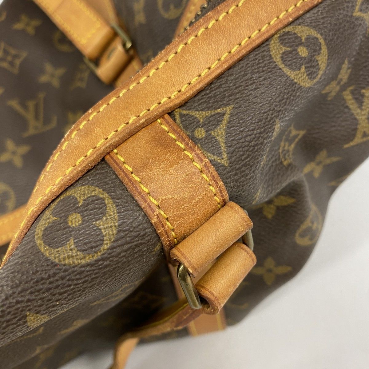 Louis Vuitton Boston Bag Monogram Sac Spool 35 Brown — view 8