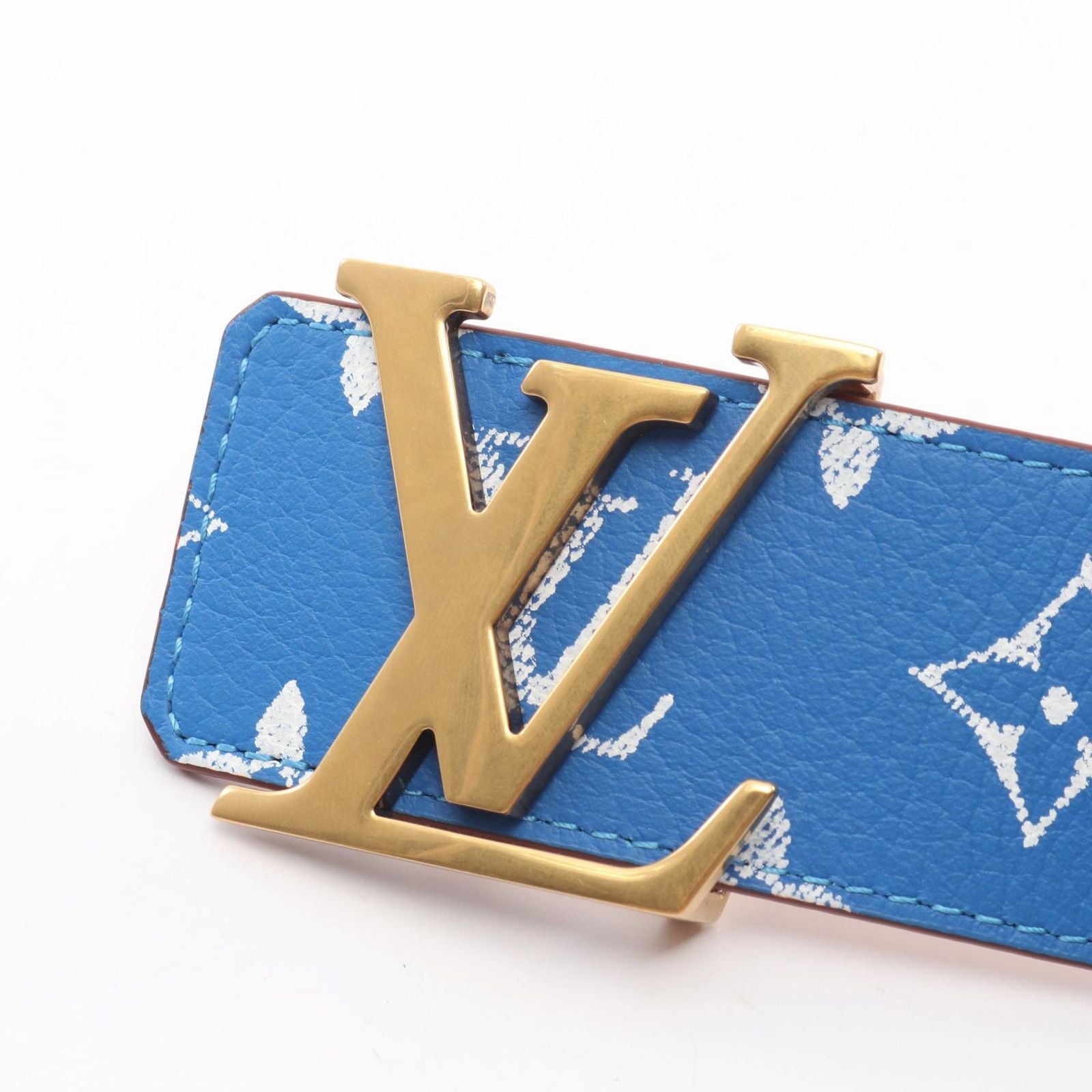 Louis Vuitton Belt LV Initial 40 mm Reversible Gold Leather — view 2