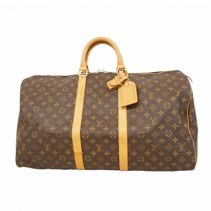 Louis Vuitton Boston Bag Monogram Keepall 55 Brown