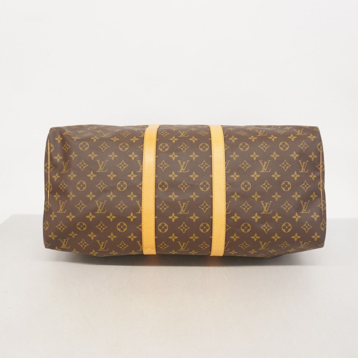 Louis Vuitton Boston Bag Monogram Keepall 55 Brown — view 3