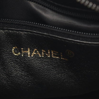Chanel Shoulder Bag Triple CC Logo Tassel Black Lambskin Coco Fringe Mini Chain — view 4