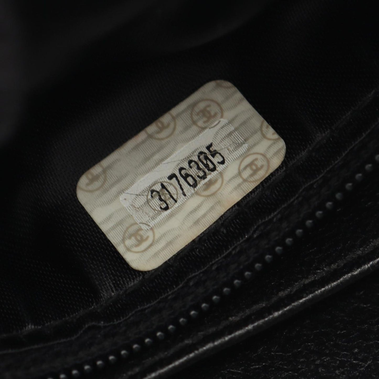 Chanel Shoulder Bag Triple CC Logo Tassel Black Lambskin Coco Fringe Mini Chain — view 5
