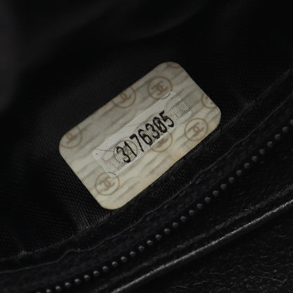 Chanel Shoulder Bag Triple CC Logo Tassel Black Lambskin Coco Fringe Mini Chain — view 5