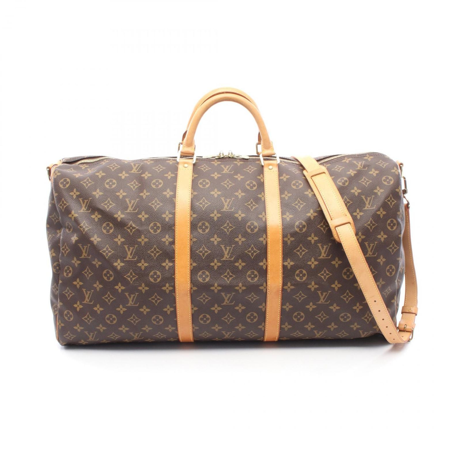 Louis Vuitton Boston Bag Keepall Bandouliere 60 2-Way Canvas Leather