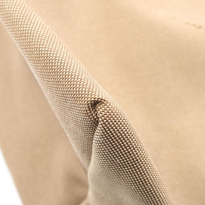 Prada Tote Logo Jacquard Beige Brown Canvas Leather — view 7
