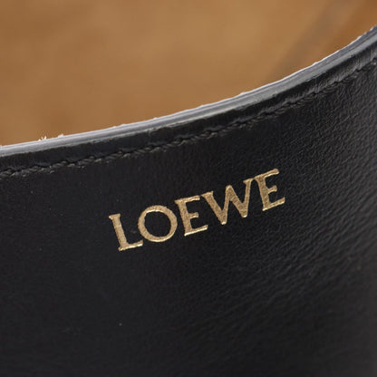 Loewe Handbag Puzzle Fold Mini 2-Way Black Leather Tote — view 4